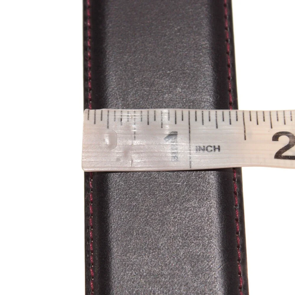 Paul Smith NWT Classic Brogue Belt Size 34 US Red Leather Made in Spain